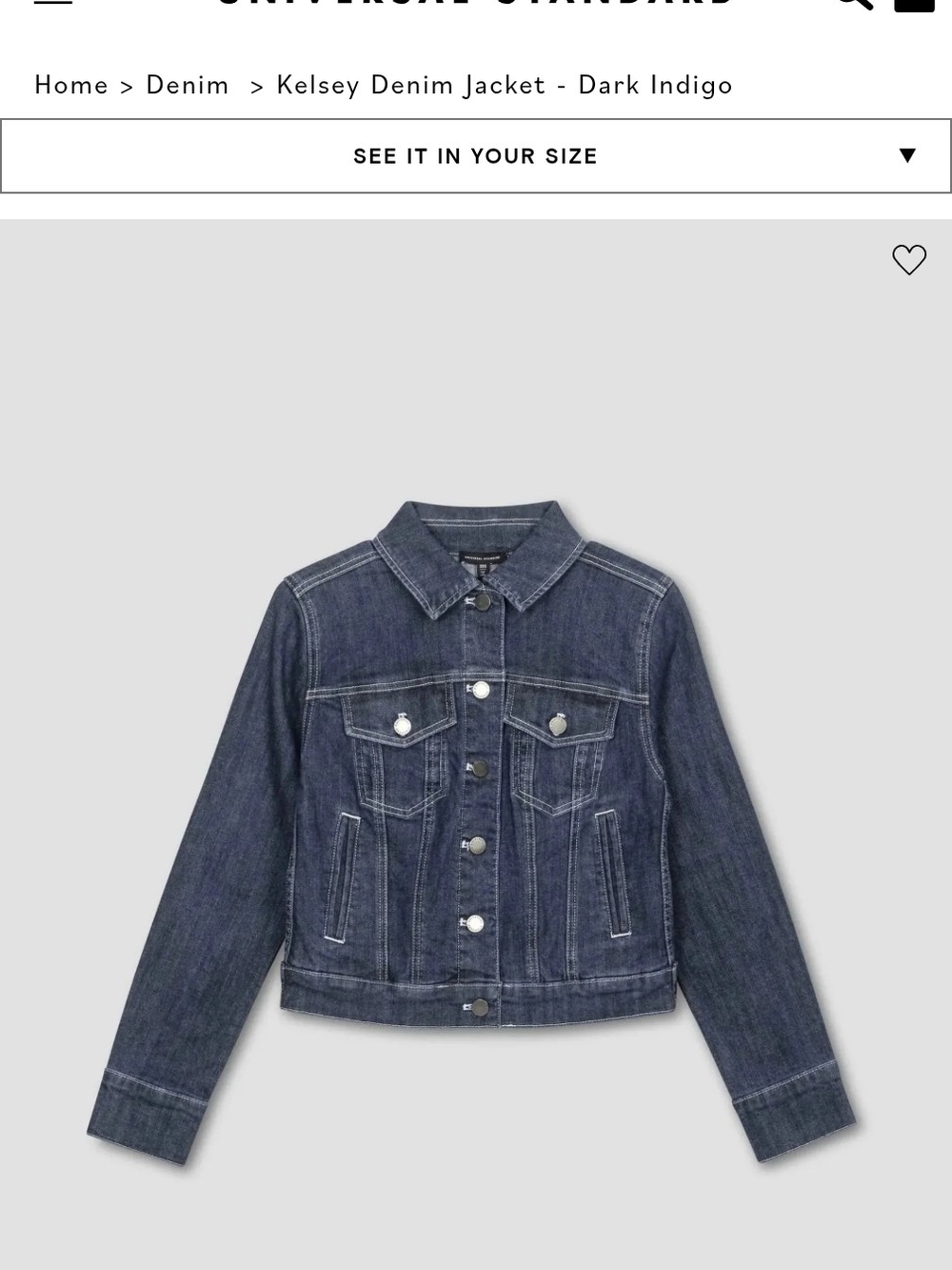 Kelsey Denim Jacket 2xs